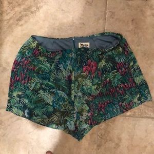Rainforest print shorts
